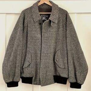 Burberry Prorsum wool tweed Harrington jacket size 50/L